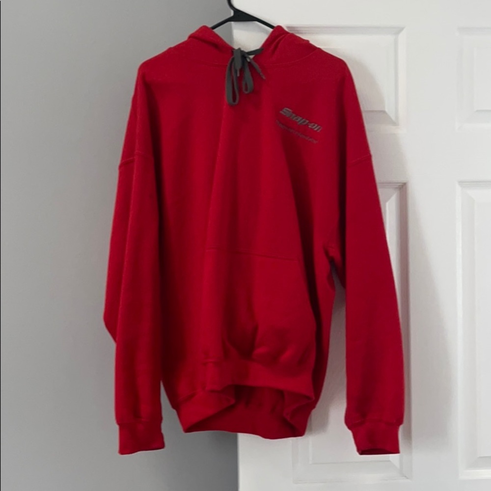 Snap On Authentic Hoodie red